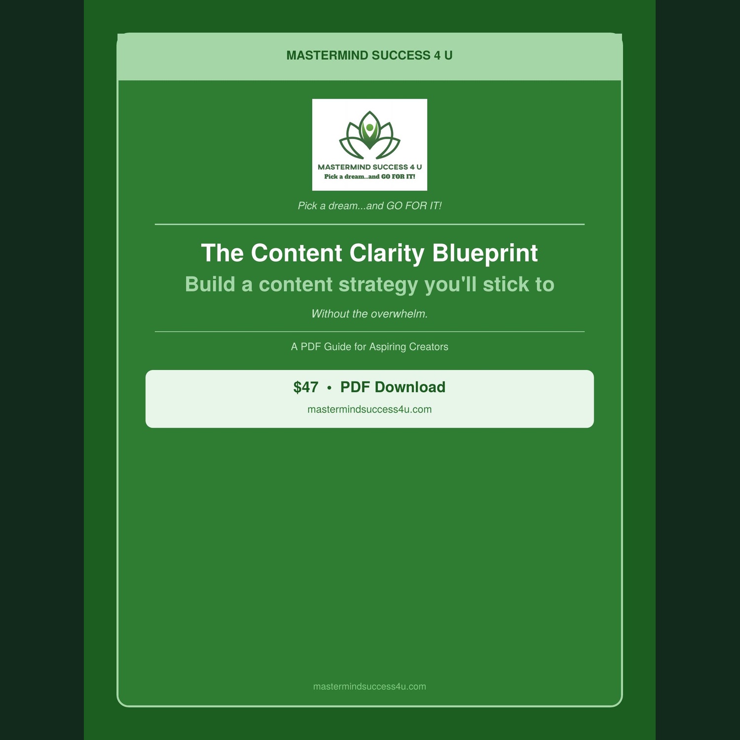 The Content Clarity Blueprint
